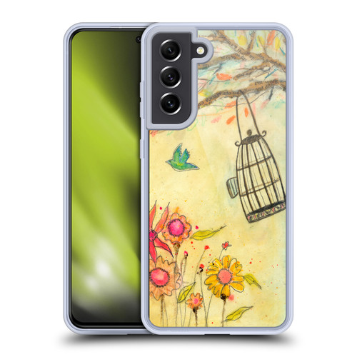 Wyanne Birds Free To Be Soft Gel Case for Samsung Galaxy S21 FE 5G & MagSafe
