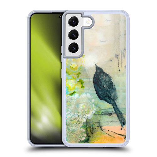 Wyanne Birds Black Feathered Bird Soft Gel Case for Samsung Galaxy S22 5G & MagSafe