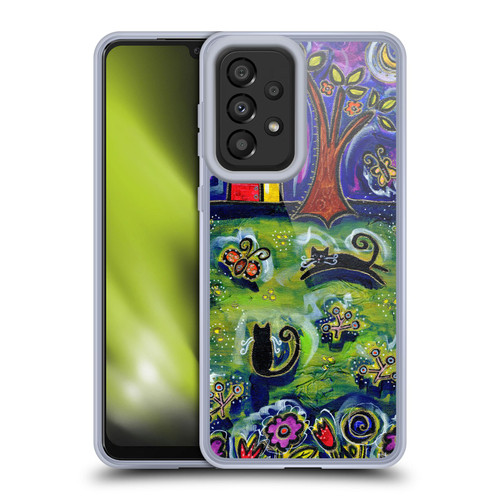 Wyanne Cat Barnyard Kitties At Midnight Soft Gel Case for Samsung Galaxy A33 5G (2022)