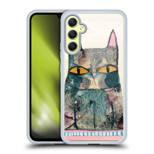 Wyanne Cat Kitty Painting Soft Gel Case for Samsung Galaxy A34 5G