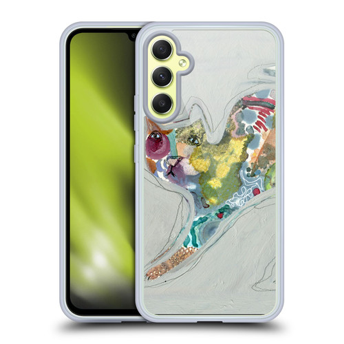Wyanne Cat Abstract Kitty 2 Soft Gel Case for Samsung Galaxy A34 5G