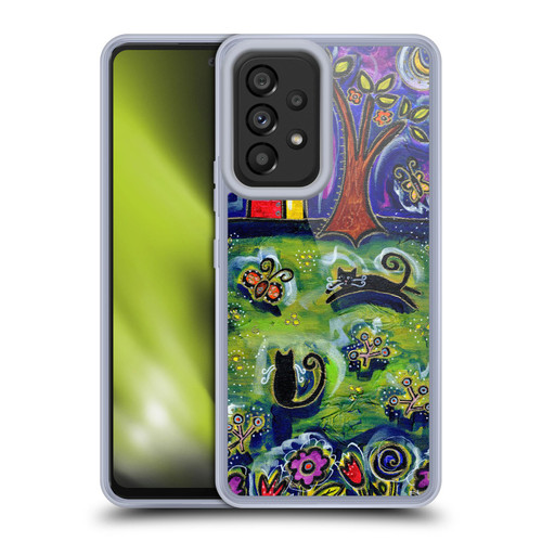 Wyanne Cat Barnyard Kitties At Midnight Soft Gel Case for Samsung Galaxy A53 5G (2022)