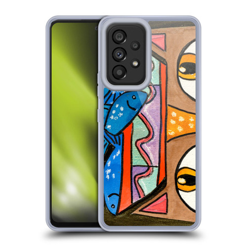 Wyanne Cat Kitty With Fish Bowl Hat Soft Gel Case for Samsung Galaxy A53 5G (2022)