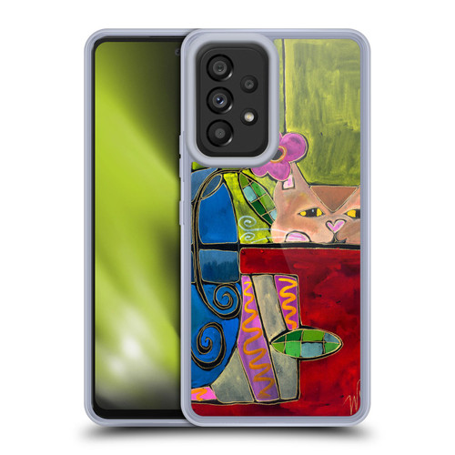 Wyanne Cat Peek A Boo Kitty Soft Gel Case for Samsung Galaxy A53 5G (2022)