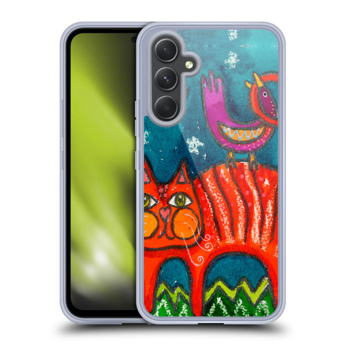 Wyanne Cat Birdy Got My Tail Kitty Soft Gel Case for Samsung Galaxy A54 5G