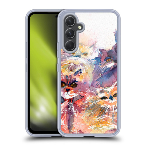 Wyanne Cat Four Kitties Soft Gel Case for Samsung Galaxy A54 5G