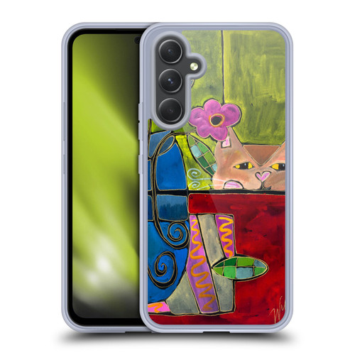 Wyanne Cat Peek A Boo Kitty Soft Gel Case for Samsung Galaxy A54 5G