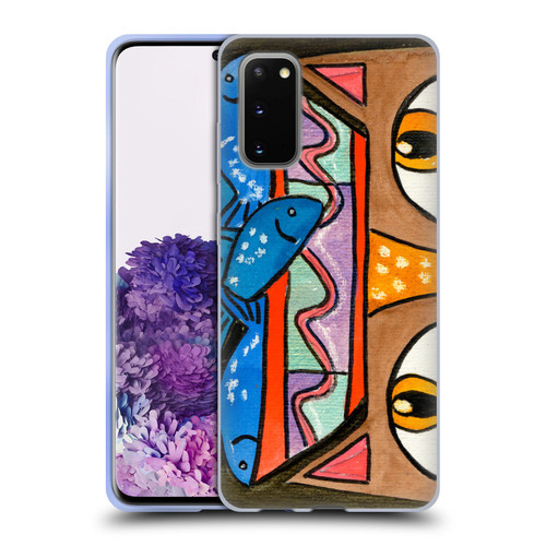 Wyanne Cat Kitty With Fish Bowl Hat Soft Gel Case for Samsung Galaxy S20 / S20 5G