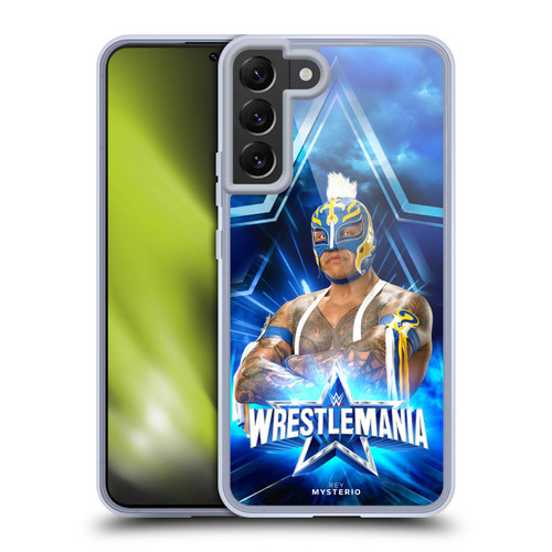 WWE Wrestlemania 38 Superstars Rey Mysterio Soft Gel Case for Samsung Galaxy S22+ 5G & MagSafe