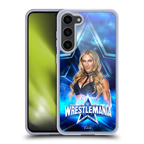 WWE Wrestlemania 38 Superstars Charlotte Flair Soft Gel Case for Samsung Galaxy S23+ 5G & MagSafe