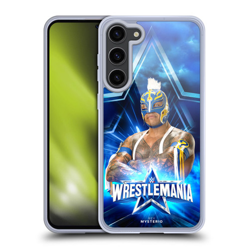 WWE Wrestlemania 38 Superstars Rey Mysterio Soft Gel Case for Samsung Galaxy S23+ 5G & MagSafe