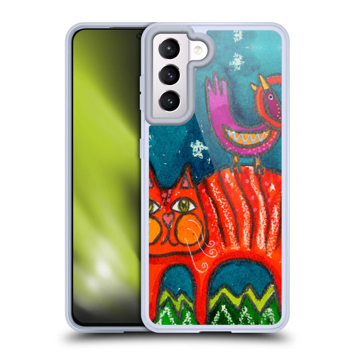 Wyanne Cat Birdy Got My Tail Kitty Soft Gel Case for Samsung Galaxy S21 5G & MagSafe