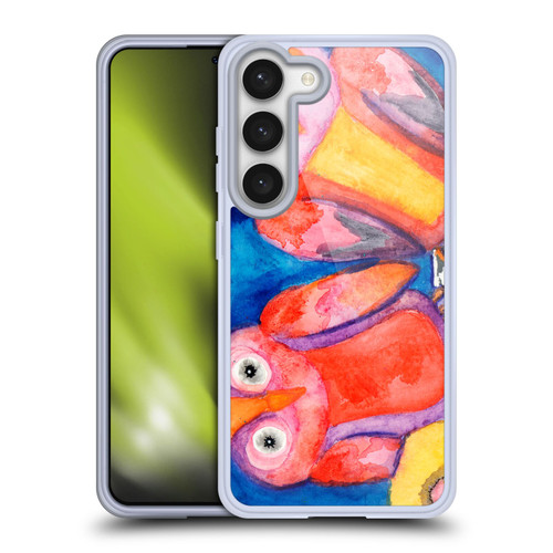 Wyanne Birds Pair of Owls Soft Gel Case for Samsung Galaxy S23 5G & MagSafe