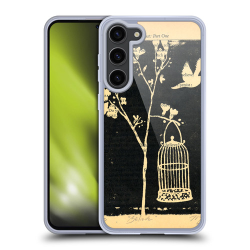 Wyanne Birds Believe Gocco Print Soft Gel Case for Samsung Galaxy S23+ 5G & MagSafe