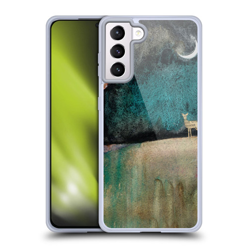 Wyanne Nature 2 Deer and Moon Soft Gel Case for Samsung Galaxy S21+ 5G & MagSafe