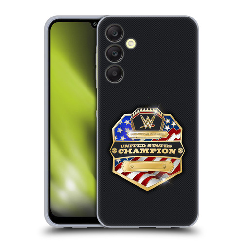 WWE Title Belts United States Champion Soft Gel Case for Samsung Galaxy A25 5G