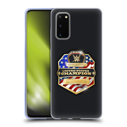 WWE Title Belts United States Champion Soft Gel Case for Samsung Galaxy S20 / S20 5G