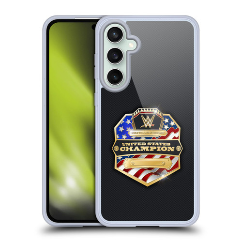 WWE Title Belts United States Champion Soft Gel Case for Samsung Galaxy S23 FE 5G & MagSafe