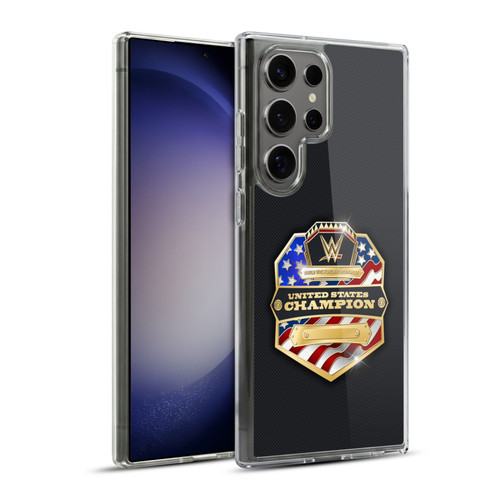WWE Title Belts United States Champion Soft Gel Case for Samsung Galaxy S23 Ultra 5G & MagSafe
