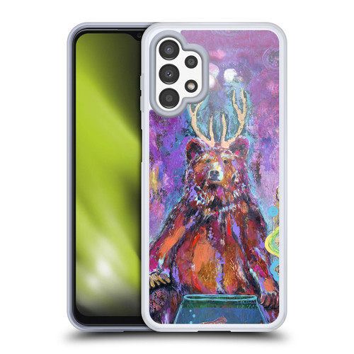 Wyanne Nature Portraits Bear with Antlers Soft Gel Case for Samsung Galaxy A13 (2022)
