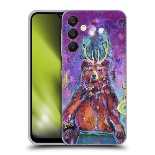 Wyanne Nature Portraits Bear with Antlers Soft Gel Case for Samsung Galaxy A25 5G