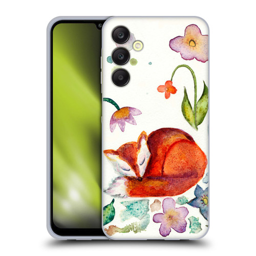 Wyanne Nature Portraits Fox Napping In The Garden Soft Gel Case for Samsung Galaxy A25 5G