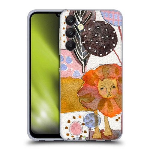 Wyanne Nature Portraits Watercolour Lion Soft Gel Case for Samsung Galaxy A25 5G