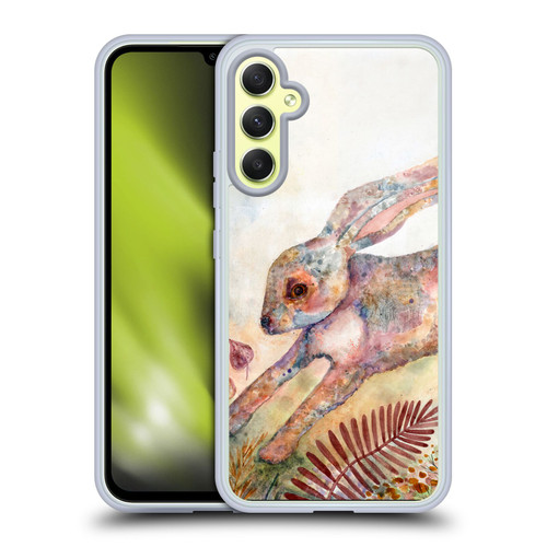 Wyanne Nature Portraits Bunny Escape Painting Soft Gel Case for Samsung Galaxy A34 5G
