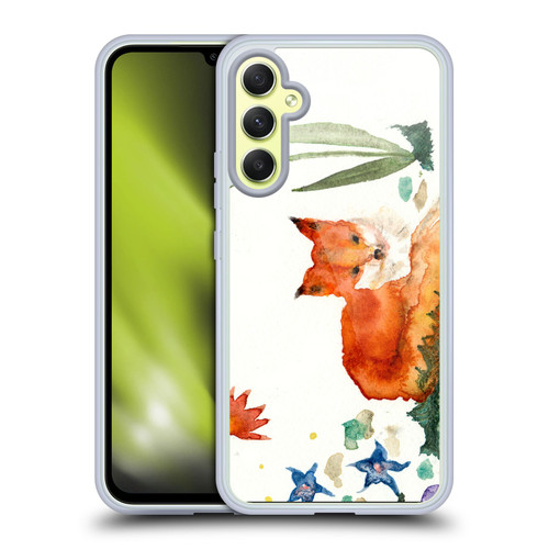 Wyanne Nature Portraits Little Fox In The Garden Soft Gel Case for Samsung Galaxy A34 5G