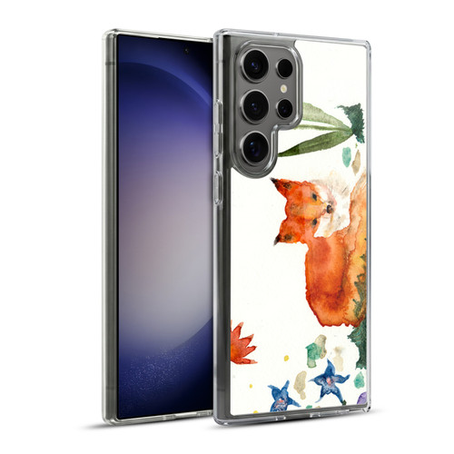 Wyanne Nature Portraits Little Fox In The Garden Soft Gel Case for Samsung Galaxy S23 Ultra 5G & MagSafe