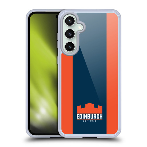 Edinburgh Rugby Logo Art Stripes Soft Gel Case for Samsung Galaxy S23 FE 5G & MagSafe
