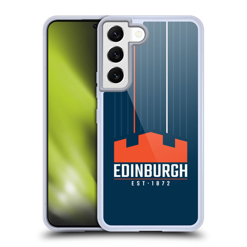 Edinburgh Rugby Logo Art Vertical Stripes Soft Gel Case for Samsung Galaxy S22 5G & MagSafe