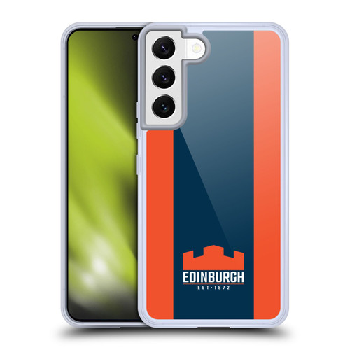 Edinburgh Rugby Logo Art Stripes Soft Gel Case for Samsung Galaxy S22 5G & MagSafe