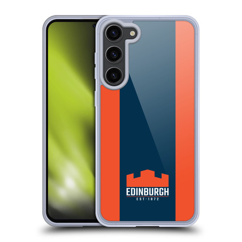 Edinburgh Rugby Logo Art Stripes Soft Gel Case for Samsung Galaxy S23+ 5G & MagSafe