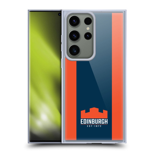 Edinburgh Rugby Logo Art Stripes Soft Gel Case for Samsung Galaxy S23 Ultra 5G & MagSafe