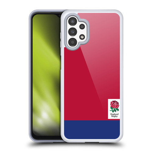 England Rugby Union 2016/17 The Rose Colour Block Soft Gel Case for Samsung Galaxy A13 (2022)