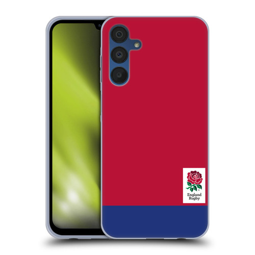 England Rugby Union 2016/17 The Rose Colour Block Soft Gel Case for Samsung Galaxy A15 & MagSafe