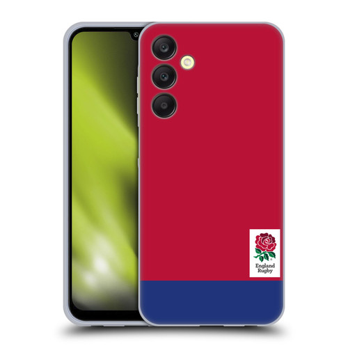 England Rugby Union 2016/17 The Rose Colour Block Soft Gel Case for Samsung Galaxy A25 5G