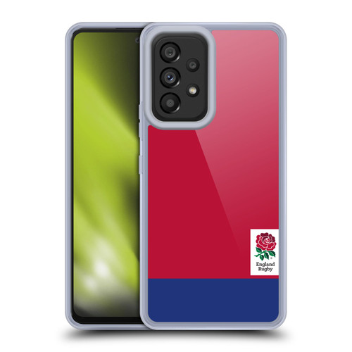 England Rugby Union 2016/17 The Rose Colour Block Soft Gel Case for Samsung Galaxy A53 5G (2022)