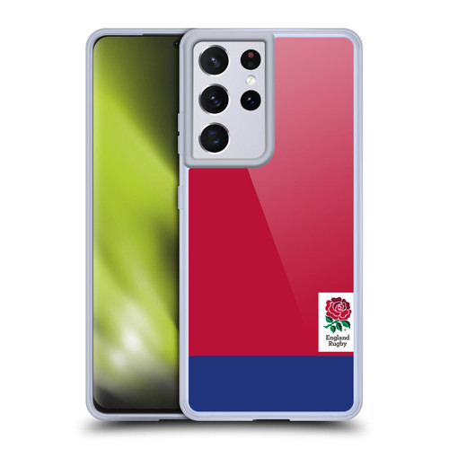 England Rugby Union 2016/17 The Rose Colour Block Soft Gel Case for Samsung Galaxy S21 Ultra 5G & MagSafe