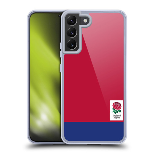 England Rugby Union 2016/17 The Rose Colour Block Soft Gel Case for Samsung Galaxy S22+ 5G & MagSafe