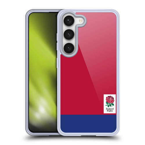 England Rugby Union 2016/17 The Rose Colour Block Soft Gel Case for Samsung Galaxy S23 5G & MagSafe
