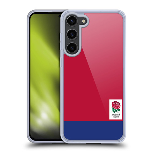 England Rugby Union 2016/17 The Rose Colour Block Soft Gel Case for Samsung Galaxy S23+ 5G & MagSafe