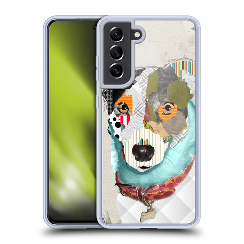 Michel Keck Dogs Jack Rusell Soft Gel Case for Samsung Galaxy S21 FE 5G & MagSafe