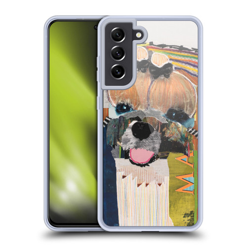 Michel Keck Dogs Maltese Soft Gel Case for Samsung Galaxy S21 FE 5G & MagSafe