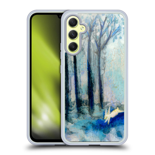 Wyanne Nature 2 White Rabbit Soft Gel Case for Samsung Galaxy A34 5G