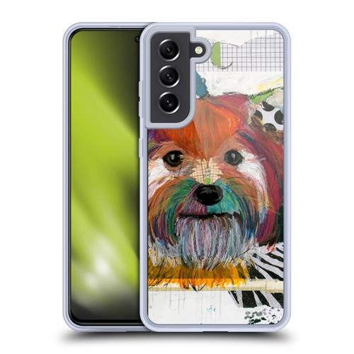 Michel Keck Dogs Silky Terrier Soft Gel Case for Samsung Galaxy S21 FE 5G & MagSafe