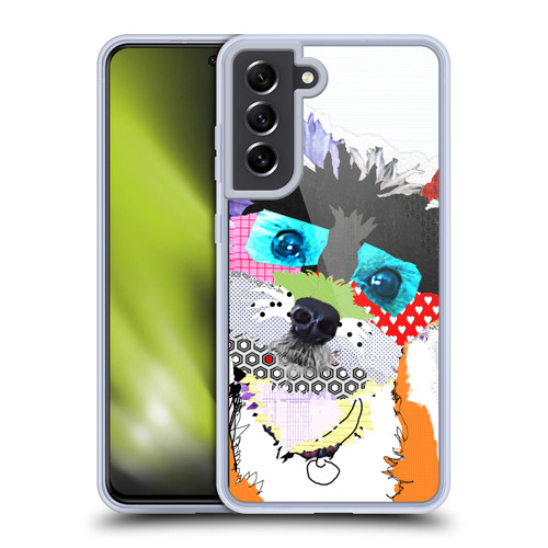 Michel Keck Dogs Snorkie Soft Gel Case for Samsung Galaxy S21 FE 5G & MagSafe