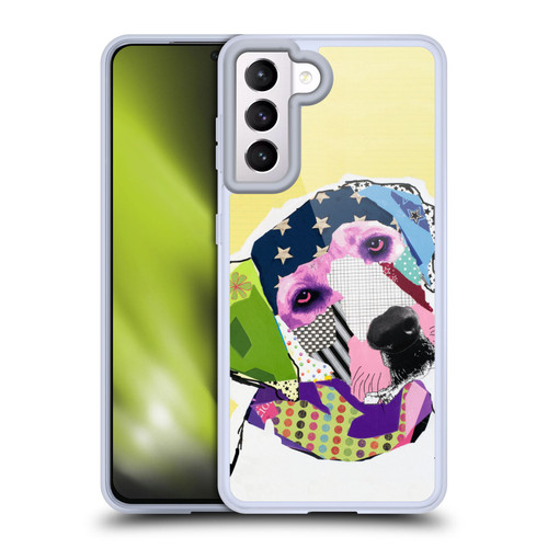 Michel Keck Dogs Yellow Lab Soft Gel Case for Samsung Galaxy S21 5G & MagSafe