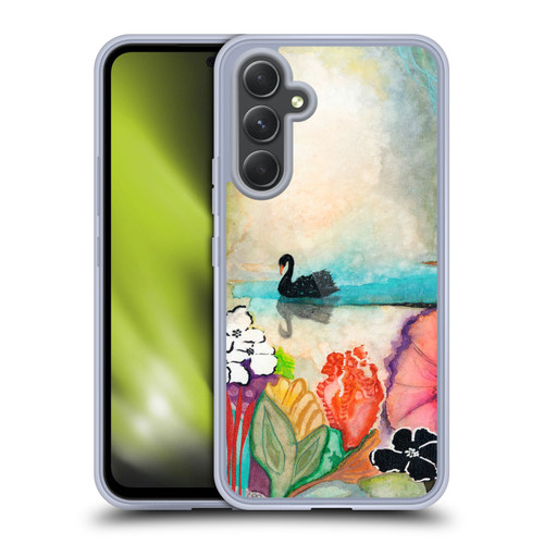 Wyanne Nature 2 Black Swan On The Lake Soft Gel Case for Samsung Galaxy A54 5G